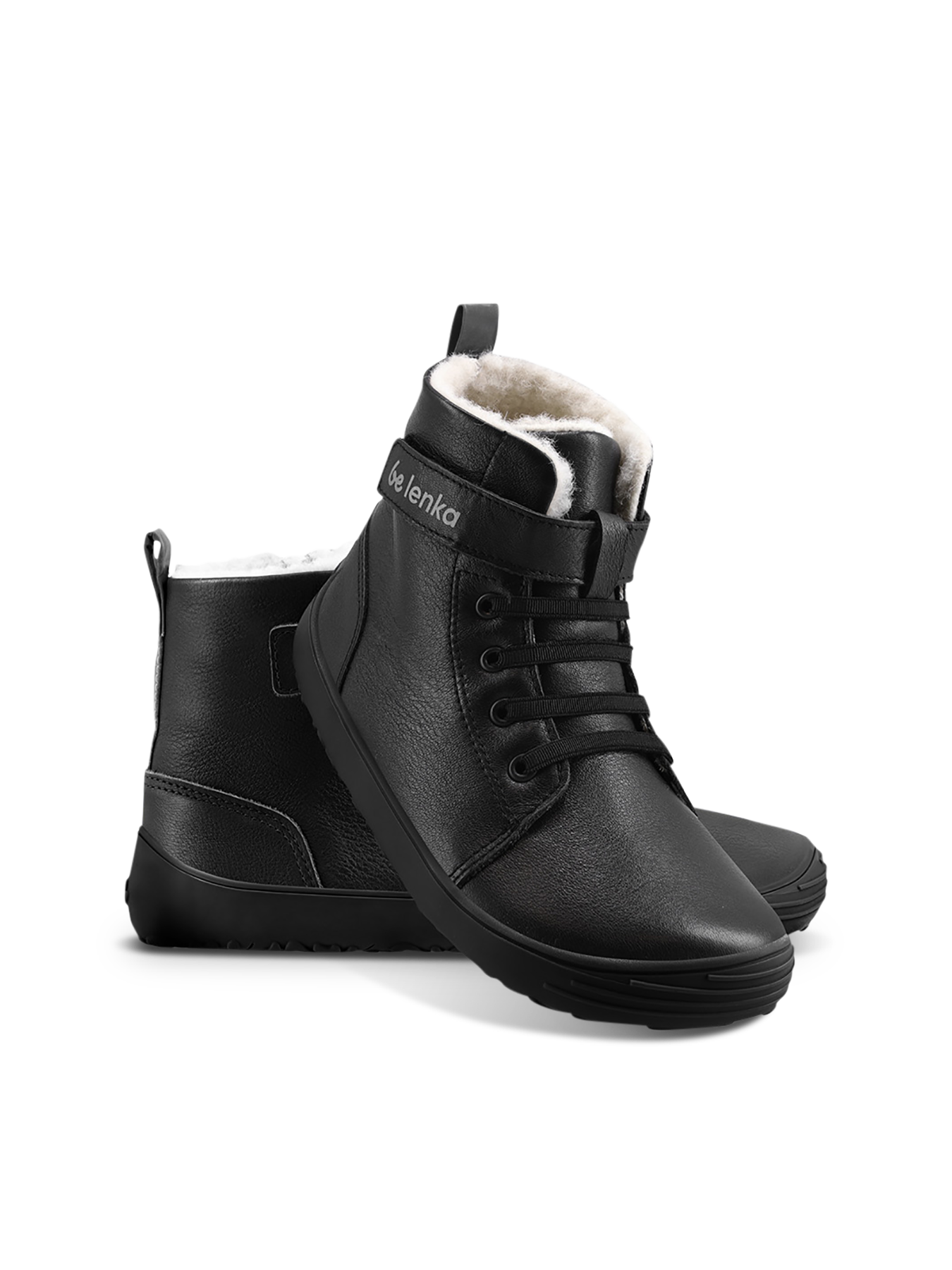 Barefoot bambini scarpe invernali Be Lenka Winter Kids - All Black.