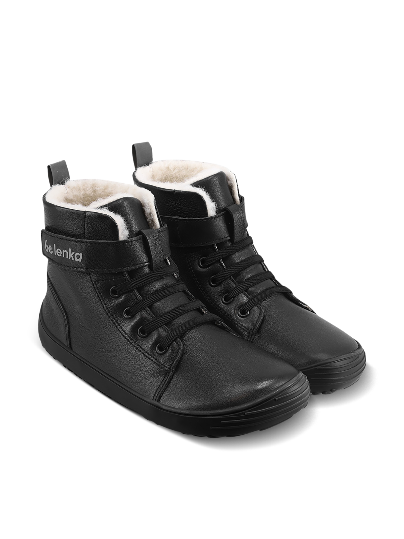 Barefoot bambini scarpe invernali Be Lenka Winter Kids - All Black.